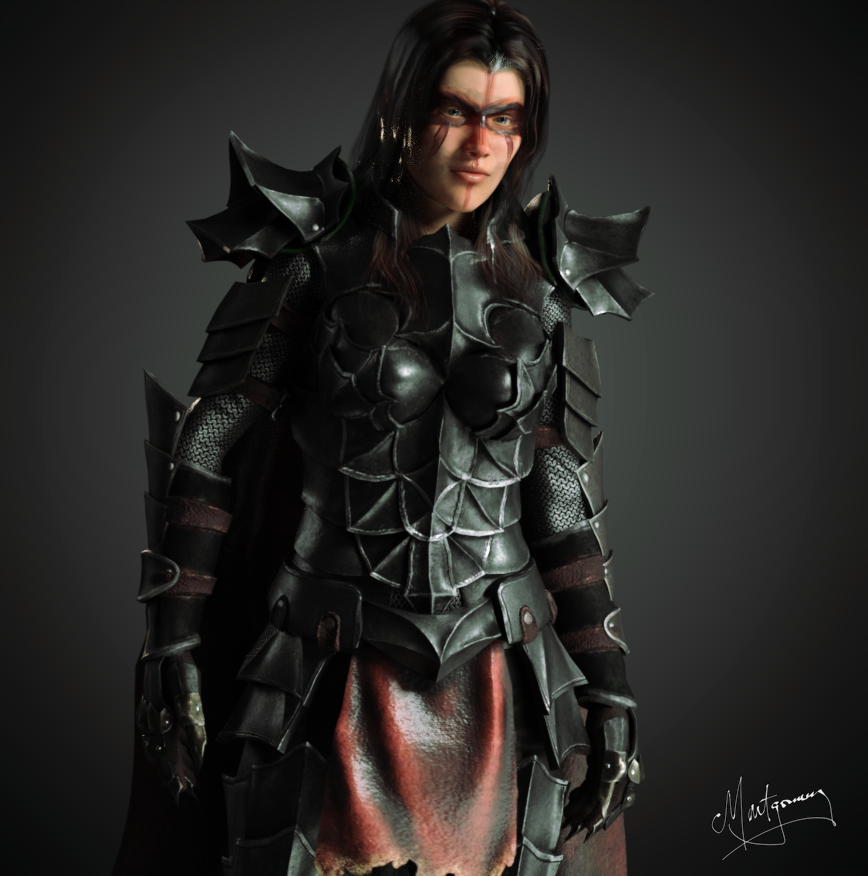 Rendaya 3D character concept from The Watchers' War